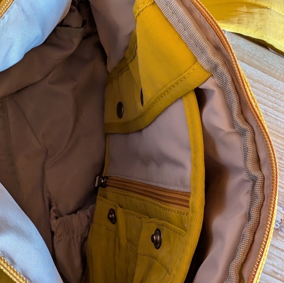 Doughnut Montana Water Repellent Backpack in Mustard Yellow - Picture 5 of 15